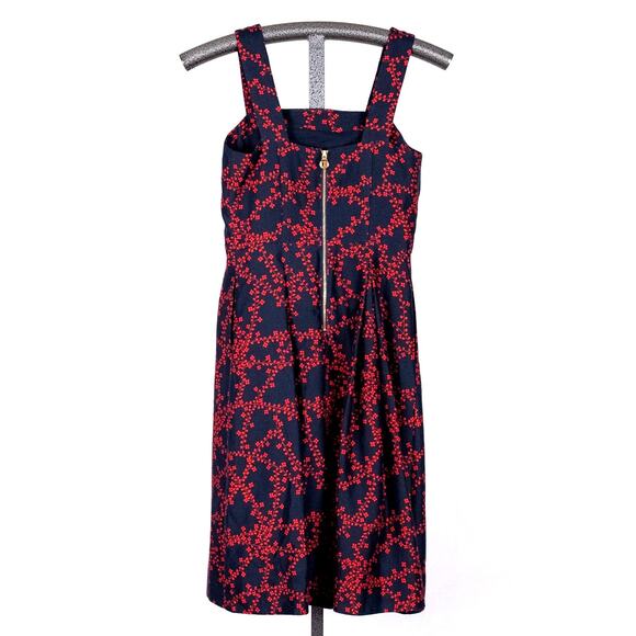 Draper James Women's SZ 0 Clover Vines Silk Blend Dress Floral Cottage Romantic - Picture 3 of 6